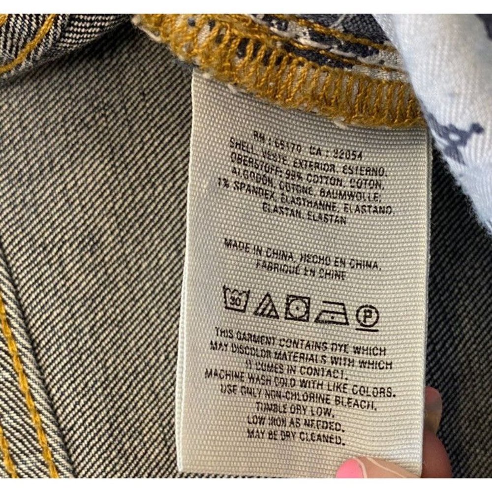 Anthropologie Pilcro Letterpress Jeans Size 29 Two Tone Flare Raw Hem Blue Denim - Picture 6 of 7